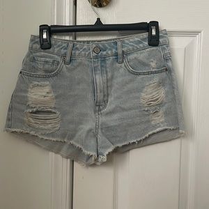 Pacsun distressed denim shorts